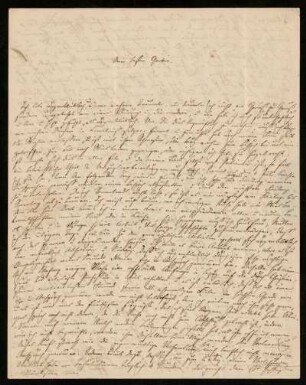 Nr. 4: Brief von Rudolf von Jhering an Carl Friedrich Wilhelm von Gerber, Gießen, 13.7.1854