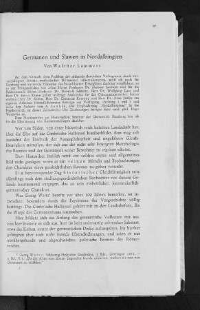 Germanen und Slawen in Nordalbingien