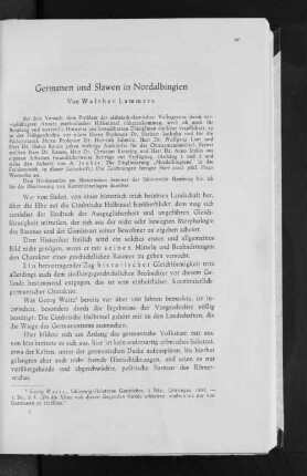 Germanen und Slawen in Nordalbingien