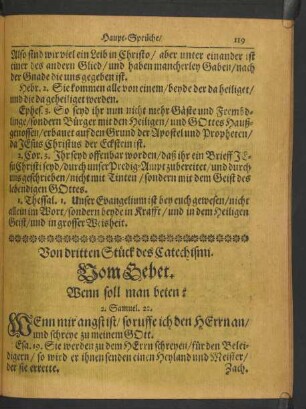 Von dritten Stück des Catechismi. Vom Gebet.