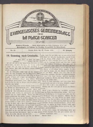 No. 43. 22. Oktober 1919