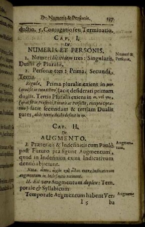 Cap. II. De Augmento.