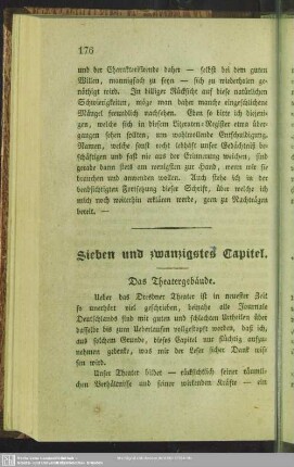 Sieben und zwanzigstes Capitel. Das Theatergebäude
