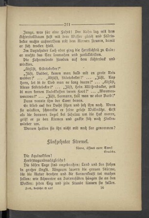 Fünfzehnter Stremel
