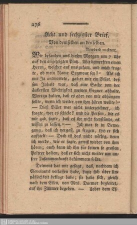 Acht und sechzigster Brief