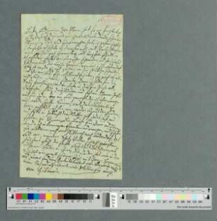 Brief an Ludowine [von Haxthausen in Bökendorf, Wehrden 28. oder 29.01.1820]