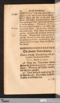 Die sibende Betrachtung [...].