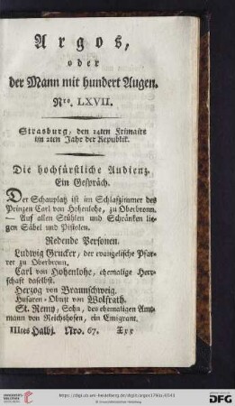 Nro. LXVII