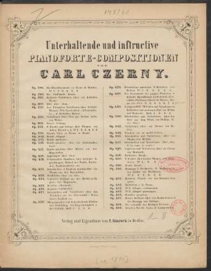 No. 1: Thema de Donizetti (Elisir d'amore) : Op: 438. No. 1.
