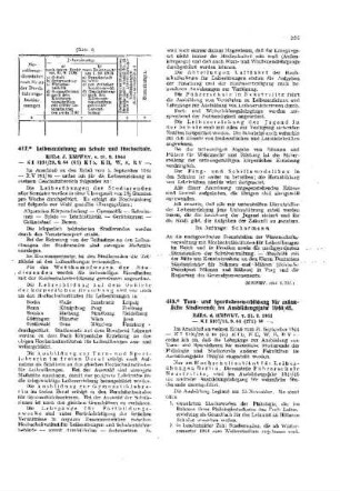 Leibeserziehung an Schule und Hochschule : [Amtliche Erlasse] ; [Amtlicher Teil]