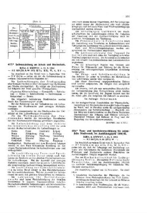Leibeserziehung an Schule und Hochschule : [Amtliche Erlasse] ; [Amtlicher Teil]