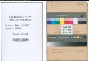 Entnazifizierung Alfred Hinsch , geb. 04.04.1902 (Buchhalter)