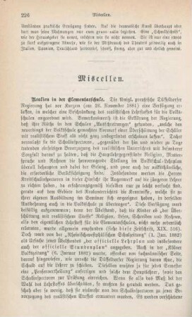 226-232 Miscellen