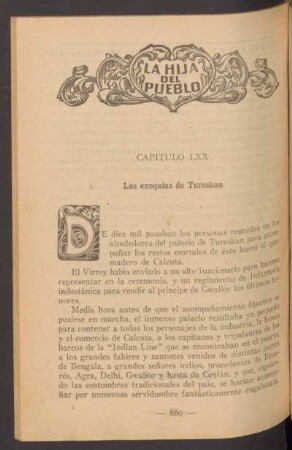 Capítulo LXX - Las exequias de Tureskan