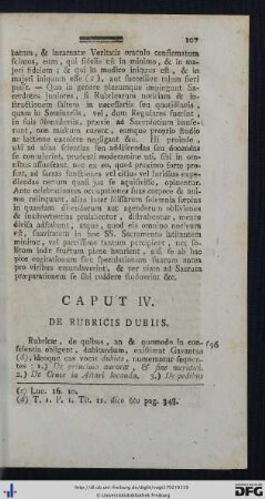 Caput IV. De Rubricis Dubiis.