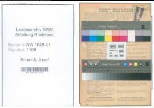 Entnazifizierung Josef Schmidt , geb. 22.05.1913 (Mechaniker)