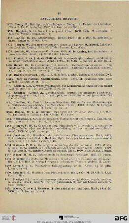 Natuurlijke Historie (Nr. 1473-1502)