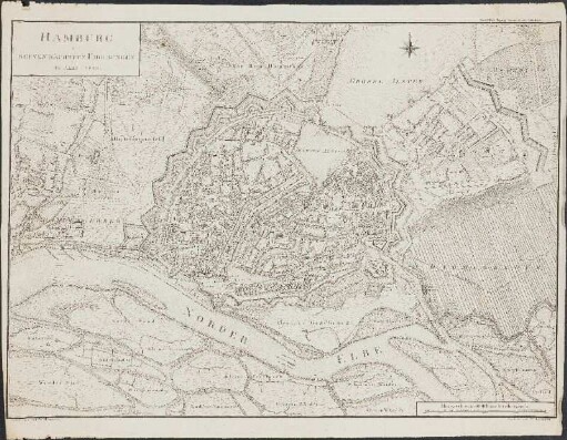 Hamburg Mit Seinen Nächsten Umgebungen im Jahre 1810.