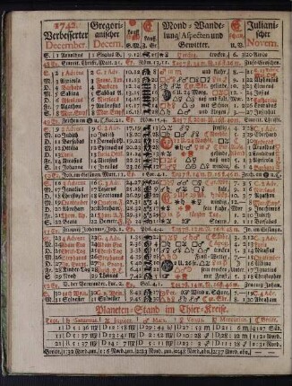 1742. Verbesserter December.