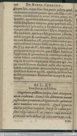 Ad L. XV. Idem libro 31 ad Edictum
