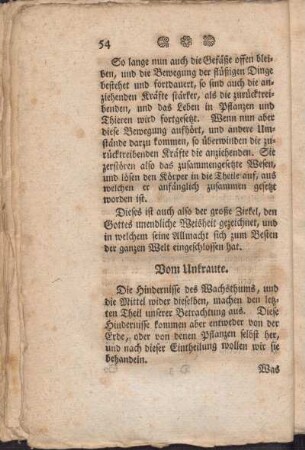 Vom Unkraute