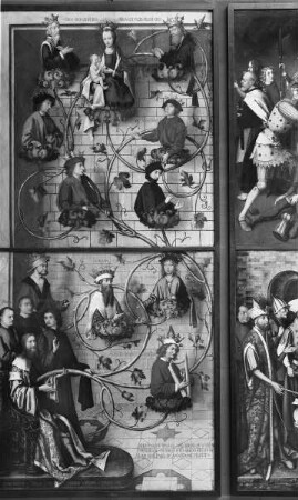 Teile vom Hochaltar der Frankfurter Dominikanerkirche — Der Stammbaum Christi