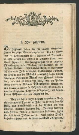 I. Die Zigeuner