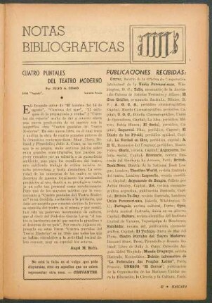 Publicaciones recibidas
