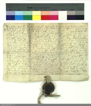 Revers Johann Jakobs von Dernbach bezüglich der Belehnung mit der Wüstung Niedlingen durch Adalbert [von Schleifras], Abt von Fulda