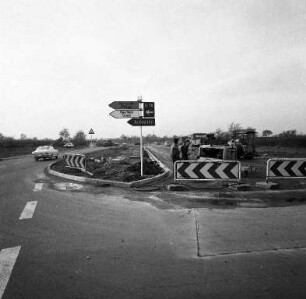 Ausbau der Ebertstraße bei der Brauerstraße.