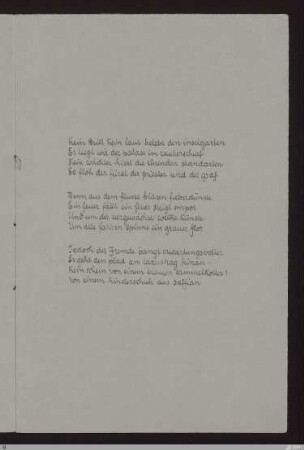 Kein tritt kein laut belebt den inselgarten (Verjährte Fahrten II) : [SW II: H14(Pilgerfahrten)]; [SW II, S. 51/118]