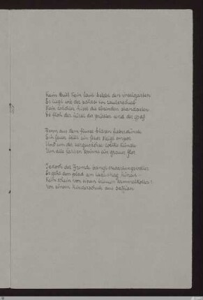 Kein tritt kein laut belebt den inselgarten (Verjährte Fahrten II) : [SW II: H14(Pilgerfahrten)]; [SW II, S. 51/118]