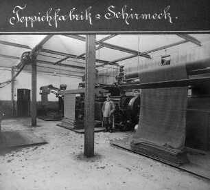 Erster Weltkrieg - "Kriegsansichten aus den Vogesen". "Teppichfabrik Schirmeck" (Dép. Bas-Rhin)