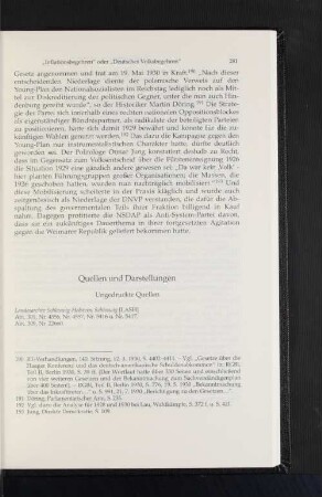 Quellen und Darstellungen