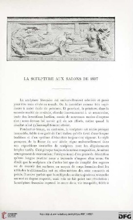 3. Pér. 17.1897: La sculpture aux Salons de 1897
