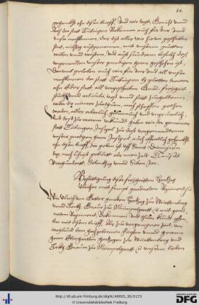 [fol. 84] (14.09.1498) Herzog Ulrich von Württemberg bestätigt die Privilegien der Universität Tübingen.