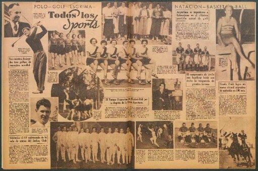 Todos los sports [Fotografías] : Polo - Golf - Esgrima - Natación - Basketball