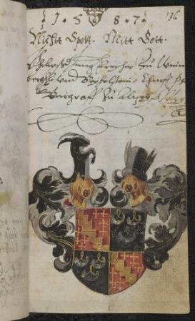 Wappen: Freiherr Philipp (II.) von Winnenburg und Beilstein, Burggraf zu Alzey (1538-1600) Eintrag 1587