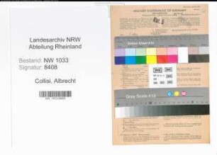 Entnazifizierung Albrecht Collisi , geb. 31.03.1917 ()