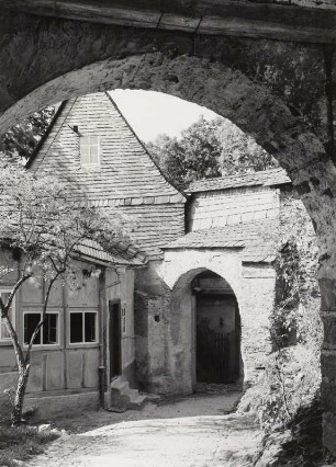 Leutenberg, Schloss Friedensburg, Tor, Innenansicht