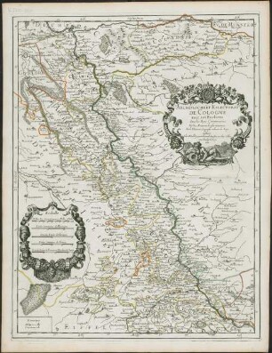 Archevesché et Eslectorat De Cologne avec ses Enclaves dans les Pays Circomvoisins