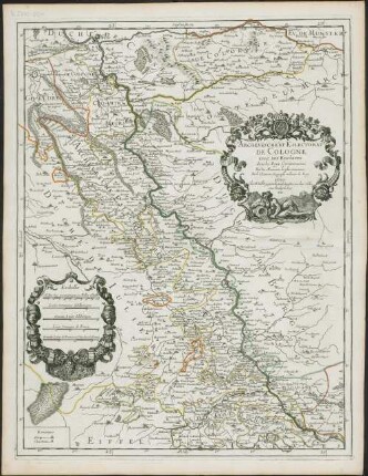 Archevesché et Eslectorat De Cologne avec ses Enclaves dans les Pays Circomvoisins