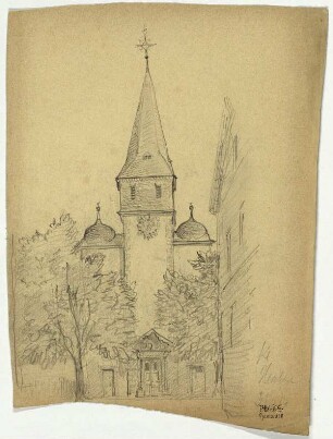 Kirche in Kleinheubach, Kirche von Westen