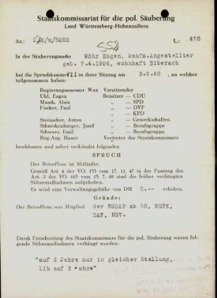 Wöhr, Eugen