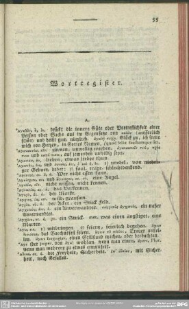 Wortregister