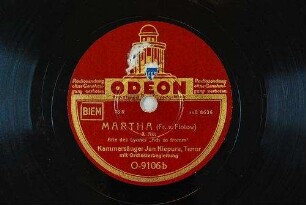 Martha : 3. Akt; Arie des Lyonel "Ach so fromm" / (F. v. Flotow)