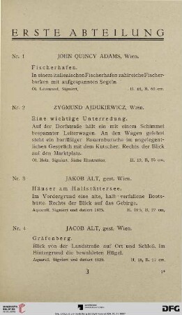 Erste Abteilung (Nr. 1-124)