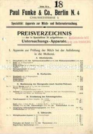 Preisliste zum Katalog Nr. 35