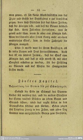 Fünftes Kapitel. Behandlung der Bienen bis zur Schwärmzeit