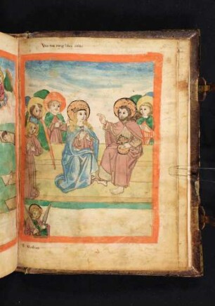 [12] Ewiges Leben, thronender Christus mit gekrönter Maria, Engel, Selige; Matthias